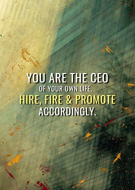 You are the CEO