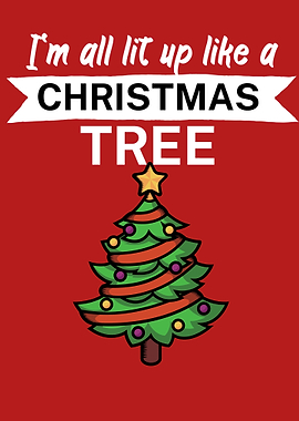 Lit up like Christmas tree