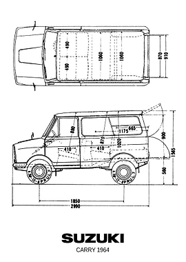 BNW Suzuki Carry 1964