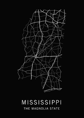 Mississippi State Road Map