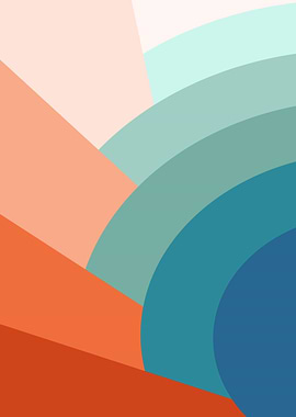 Retro Ranbow Color Pallete