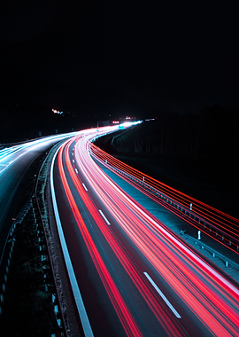 Autobahn at Night