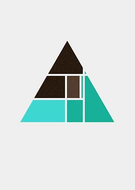 Mondrian style art colorfu