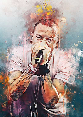 Chester Bennington paintin