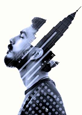 The double exposure man