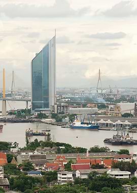 Asia Bangkok Building Bus