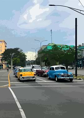 Red light on havana street