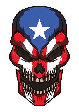 Proud Skull Boricua
