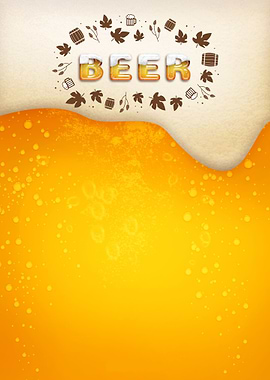 Beer Drink with Foam