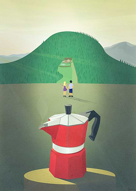 Coffee time mountains time