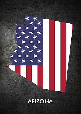 Arizona Metal Flag