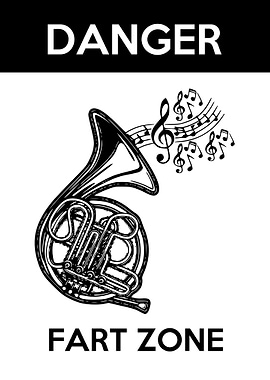 DANGER FART ZONE HORN