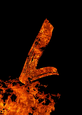 Burning on Fire Letter L
