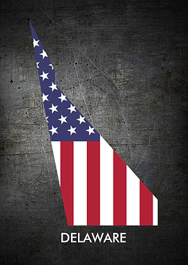 Delware Metal Flag
