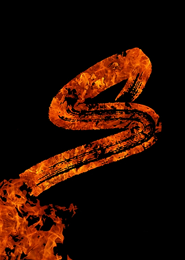 Burning on Fire Letter S