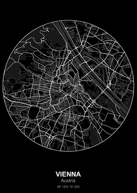 vienna circle map black