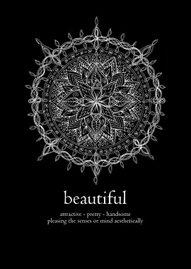 Mandala word beautiful