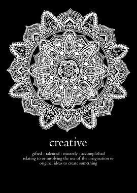 Mandala word creative