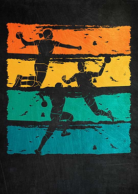 Handball Retro Vintage