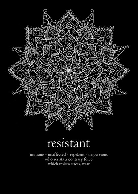 Mandala word resistant