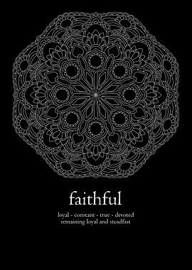 Mandala word faithful