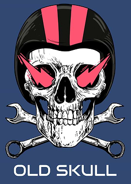 Old Skull Funny Skeleton