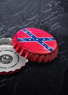 Confederacy beer cap