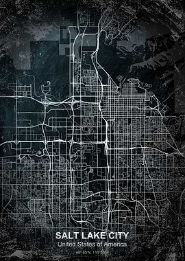 Salt Lake City chalk map