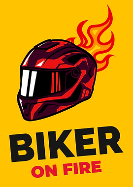 Motorbiker on Fire