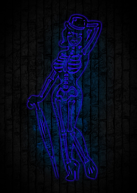 beautiful skeleton woman