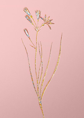 Gold Rainbow Mosaic Flower