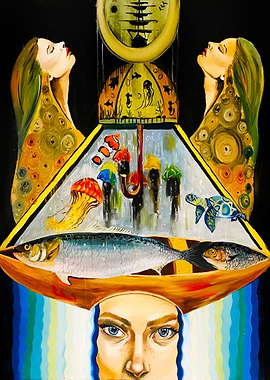 Painting abstract nature