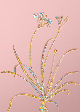 Pink Rainbow Mosaic Flower