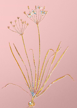 Gold Rainbow Mosaic Flower