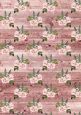 Blush Floral on Wood 15