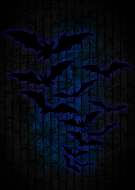wall with bats