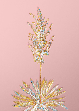 Pink Rainbow Mosaic Flower