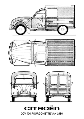 BNW Citroen 2CV 400 Fourgo