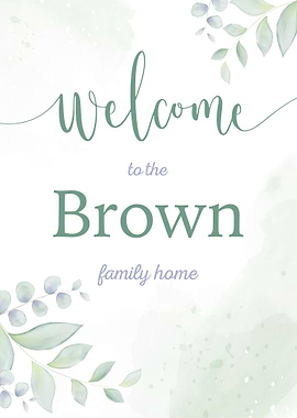 Welcome Brown Family