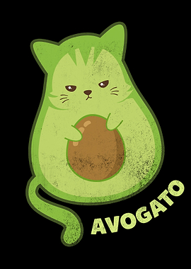 Avogato Cat Katze Avocado