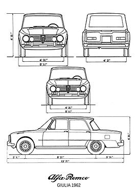 BNW Alfa Romeo Giulia 1962