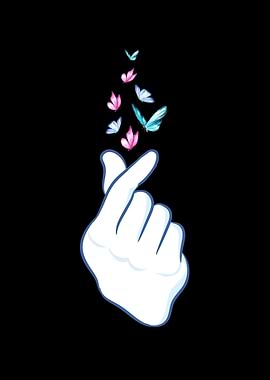 Korean Pop Hand Butterfly