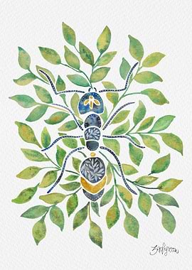 Watercolour Ant Painting