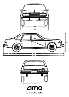 BNW AMC Concord 1980