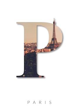 Alphabet Letter P Paris