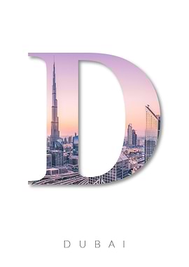 Alphabet Letter D Dubai