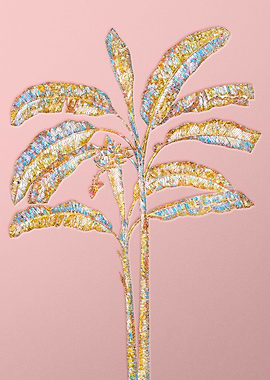 Pink Crystal Mosaic Banana
