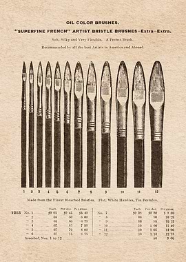 Artists Materials Brushes