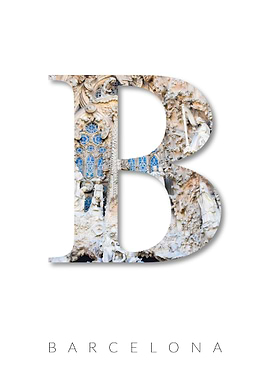 Letter B Barcelona