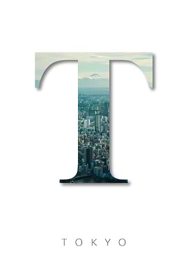 Alphabet Letter T Tokyo